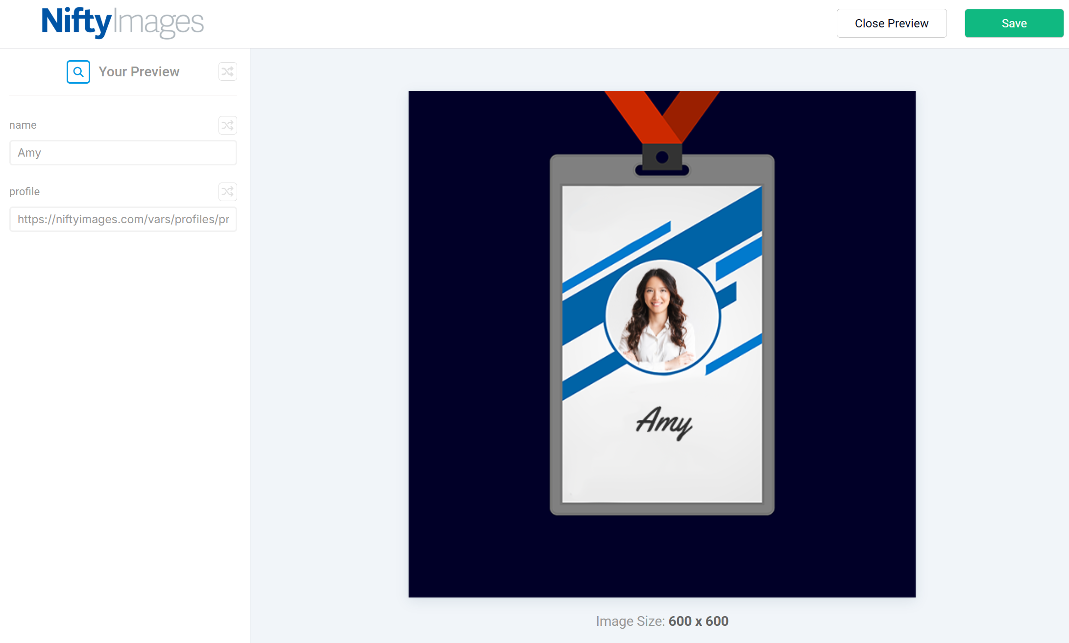 Preview with different subscriber data