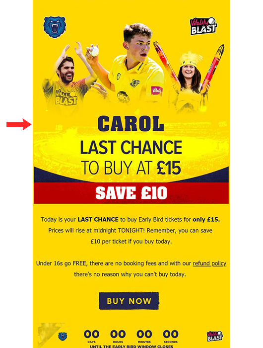 Product personalized image