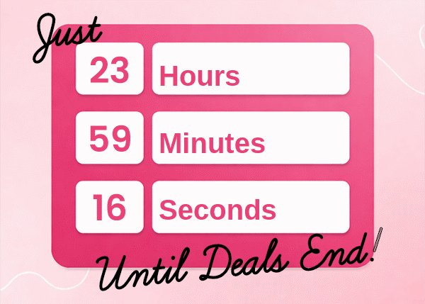 Full-width countdown timer