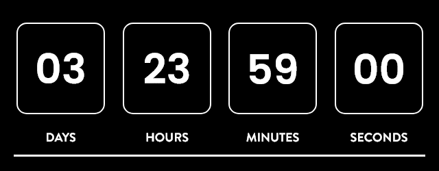 Timer with pie chart